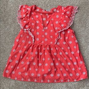 Short sleeve ruffle shirt LOFT